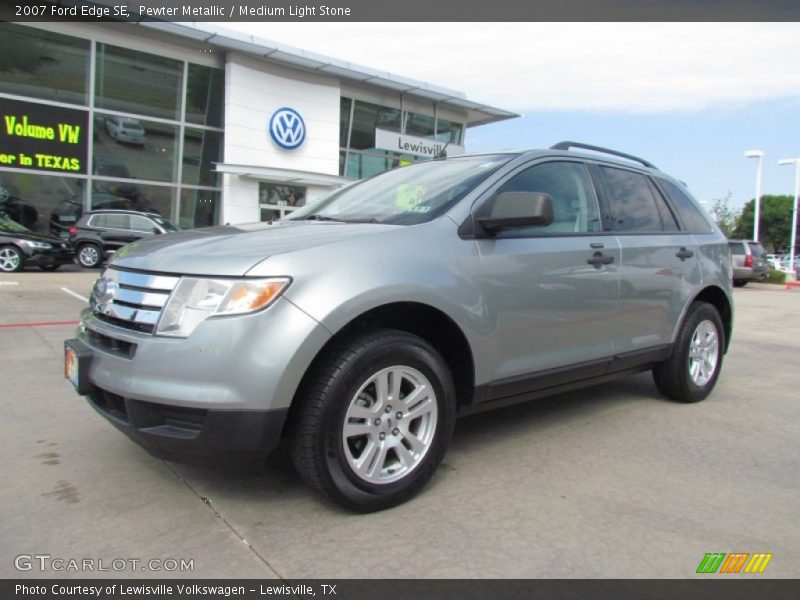 Pewter Metallic / Medium Light Stone 2007 Ford Edge SE