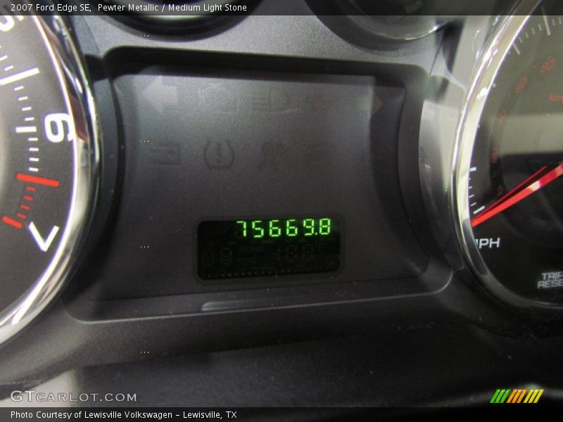 Pewter Metallic / Medium Light Stone 2007 Ford Edge SE