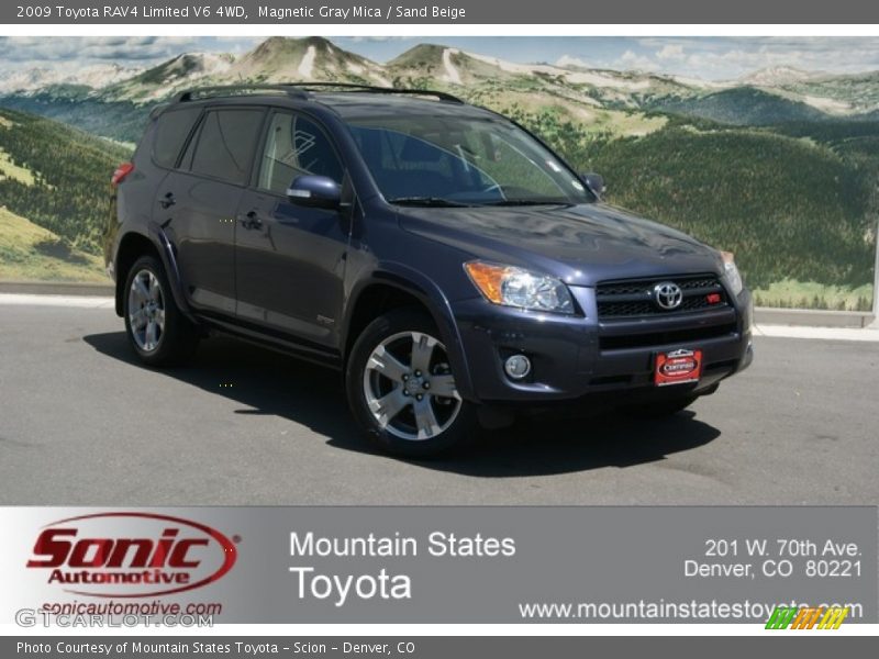 Magnetic Gray Mica / Sand Beige 2009 Toyota RAV4 Limited V6 4WD