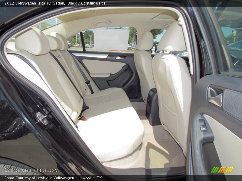 Black / Cornsilk Beige 2012 Volkswagen Jetta TDI Sedan