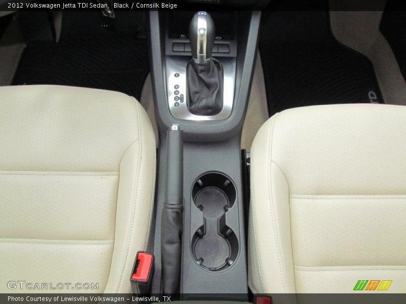 Black / Cornsilk Beige 2012 Volkswagen Jetta TDI Sedan