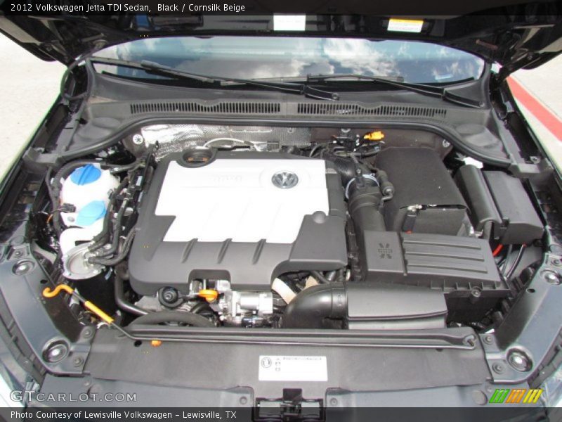 Black / Cornsilk Beige 2012 Volkswagen Jetta TDI Sedan