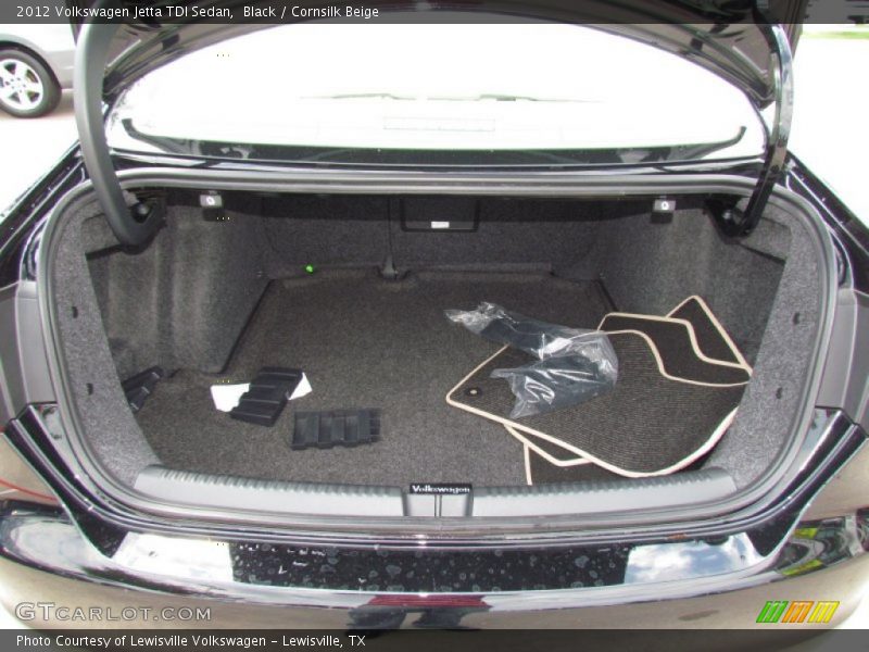 Black / Cornsilk Beige 2012 Volkswagen Jetta TDI Sedan
