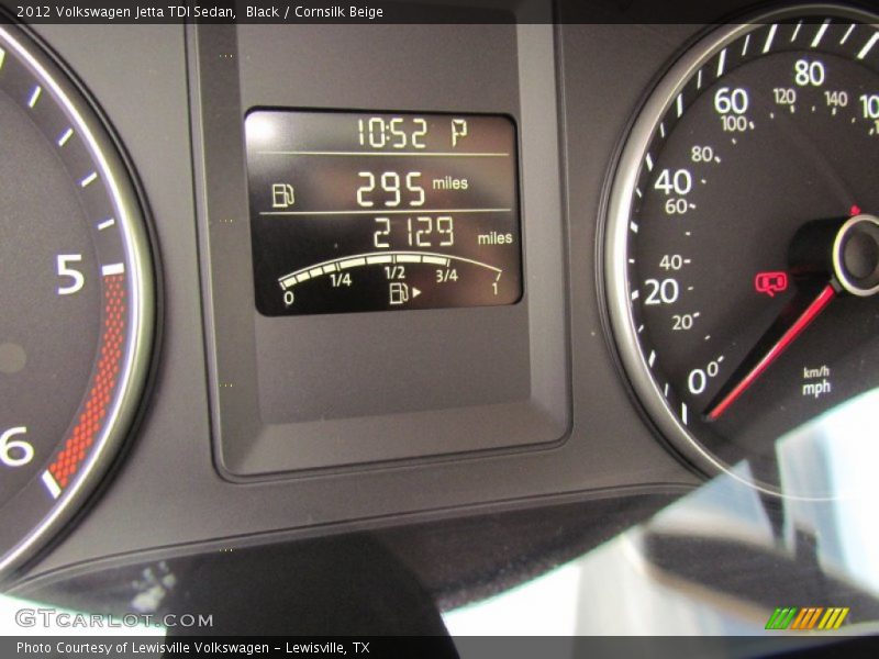 Black / Cornsilk Beige 2012 Volkswagen Jetta TDI Sedan