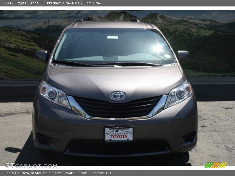 Predawn Gray Mica / Light Gray 2012 Toyota Sienna LE