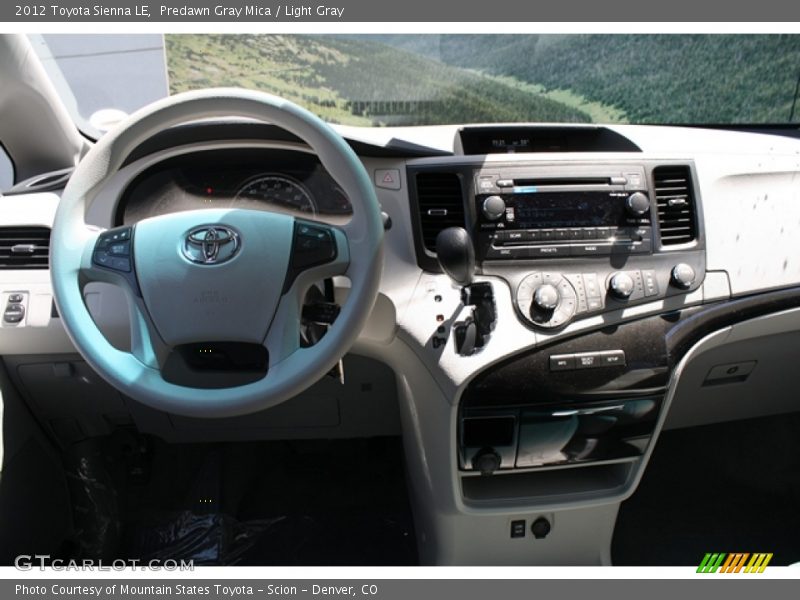 Predawn Gray Mica / Light Gray 2012 Toyota Sienna LE