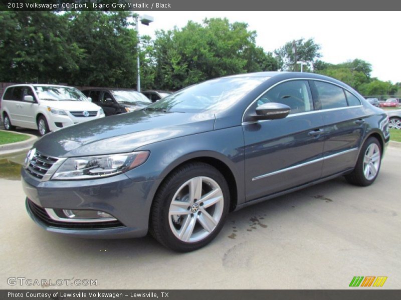 Island Gray Metallic / Black 2013 Volkswagen CC Sport