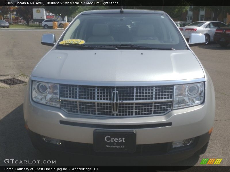 Brilliant Silver Metallic / Medium Light Stone 2009 Lincoln MKX AWD