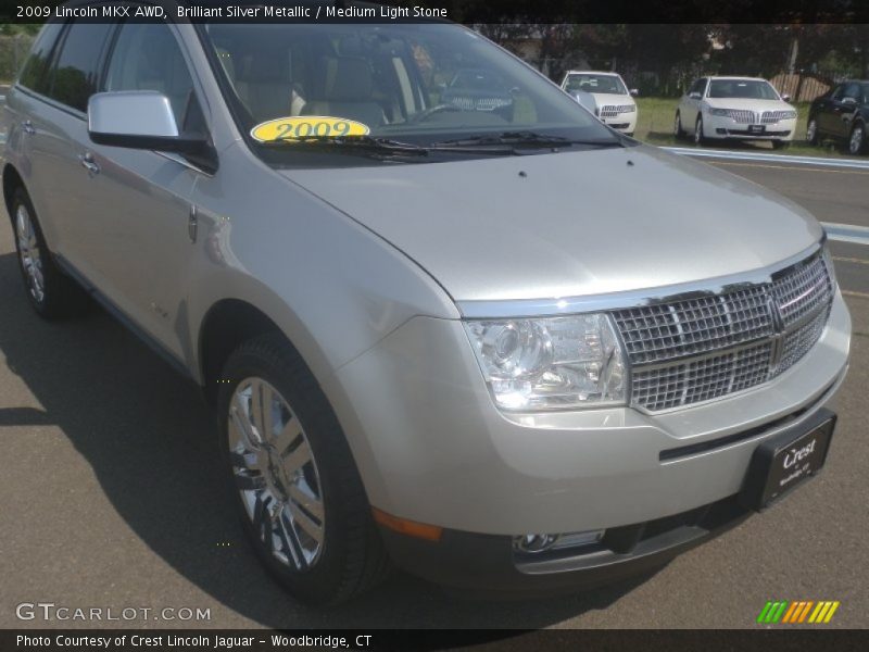 Brilliant Silver Metallic / Medium Light Stone 2009 Lincoln MKX AWD