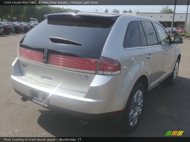 Brilliant Silver Metallic / Medium Light Stone 2009 Lincoln MKX AWD