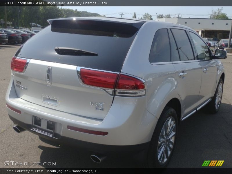 Ingot Silver Metallic / Charcoal Black 2011 Lincoln MKX AWD