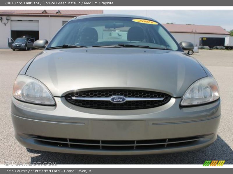 Spruce Green Metallic / Medium Graphite 2001 Ford Taurus SE