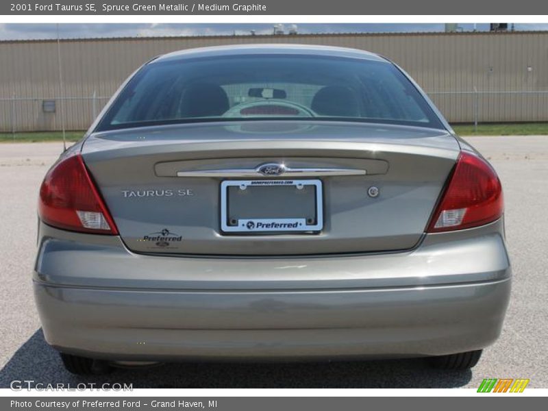 Spruce Green Metallic / Medium Graphite 2001 Ford Taurus SE