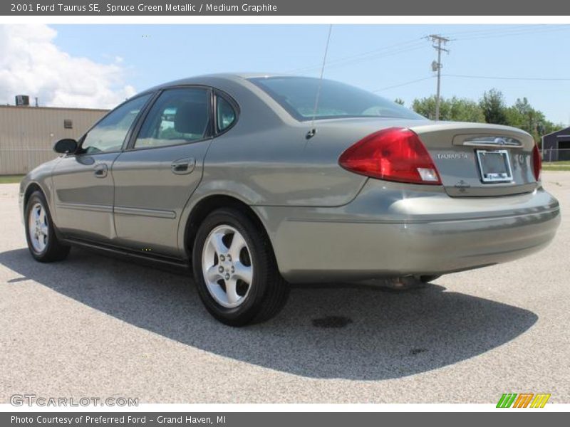 Spruce Green Metallic / Medium Graphite 2001 Ford Taurus SE