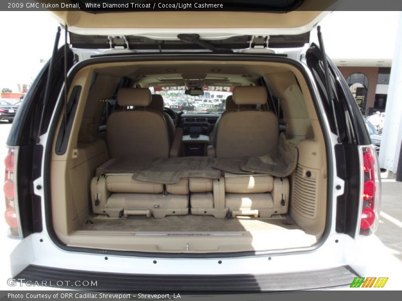 White Diamond Tricoat / Cocoa/Light Cashmere 2009 GMC Yukon Denali