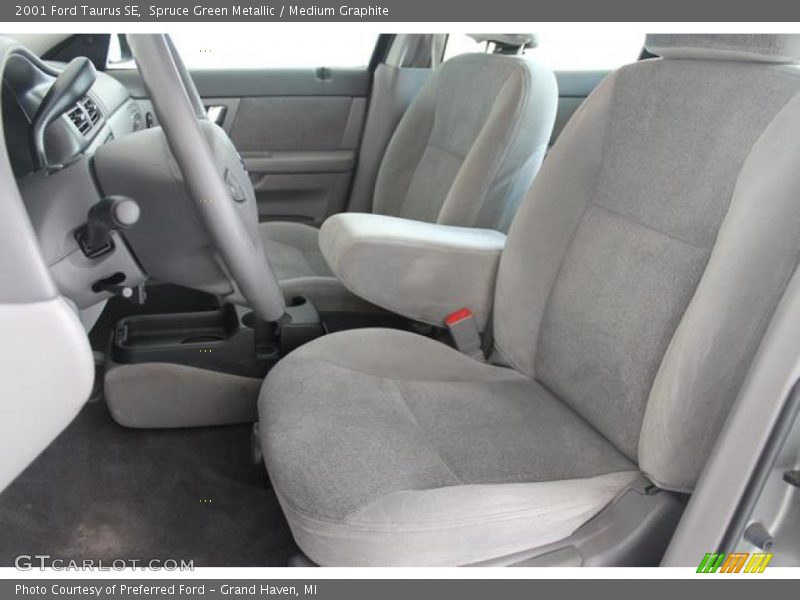 Spruce Green Metallic / Medium Graphite 2001 Ford Taurus SE