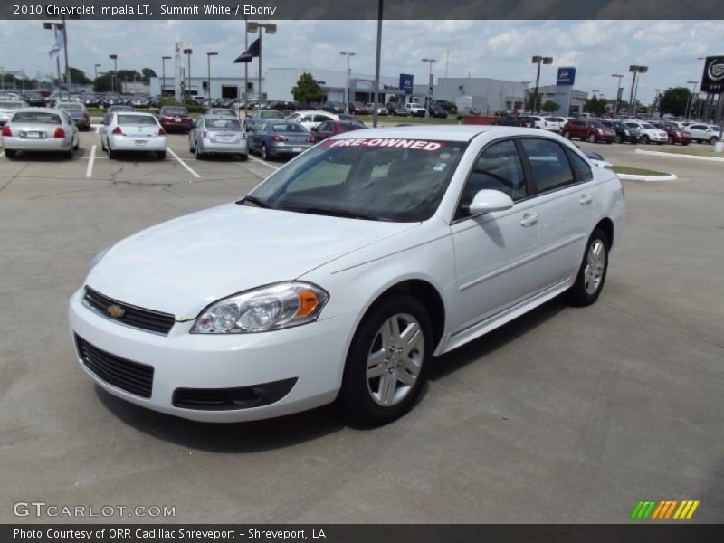 Summit White / Ebony 2010 Chevrolet Impala LT
