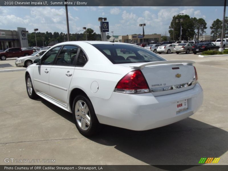 Summit White / Ebony 2010 Chevrolet Impala LT