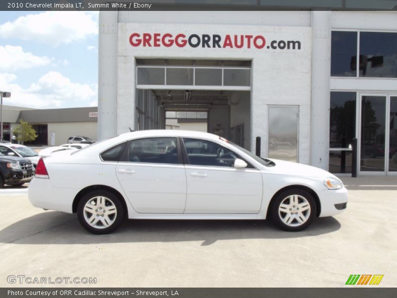 Summit White / Ebony 2010 Chevrolet Impala LT