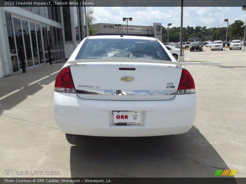 Summit White / Ebony 2010 Chevrolet Impala LT