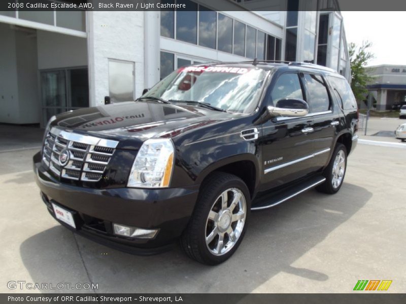 Black Raven / Light Cashmere 2008 Cadillac Escalade AWD