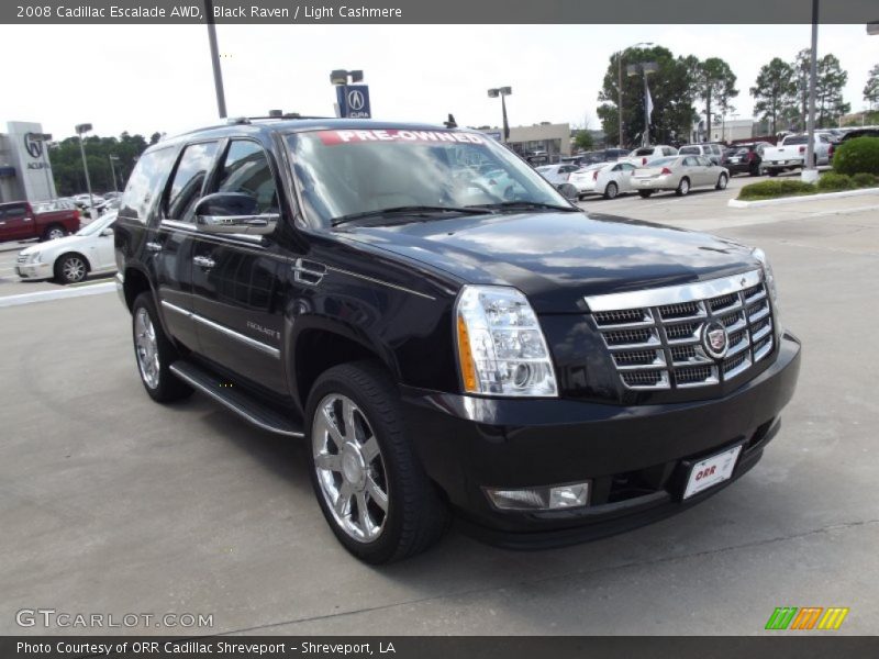 Black Raven / Light Cashmere 2008 Cadillac Escalade AWD