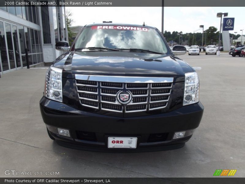 Black Raven / Light Cashmere 2008 Cadillac Escalade AWD