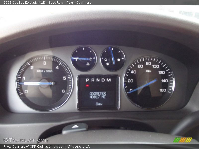 Black Raven / Light Cashmere 2008 Cadillac Escalade AWD