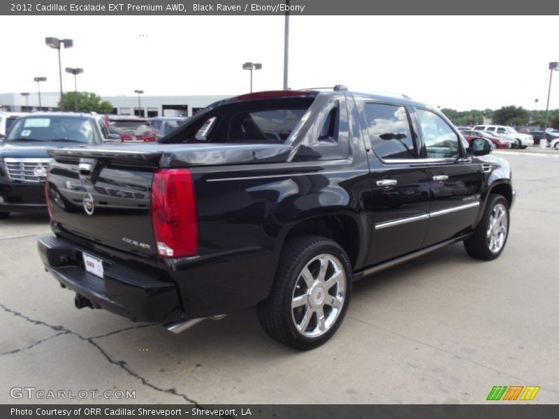 Black Raven / Ebony/Ebony 2012 Cadillac Escalade EXT Premium AWD