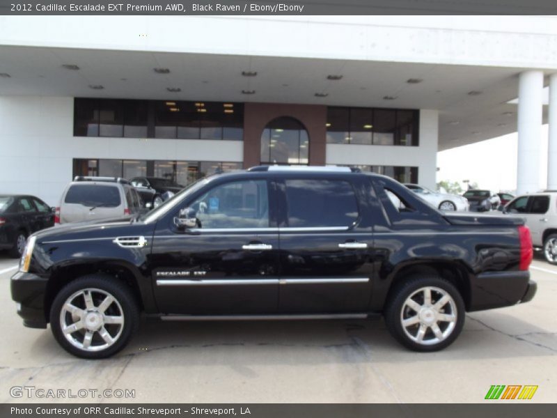 Black Raven / Ebony/Ebony 2012 Cadillac Escalade EXT Premium AWD