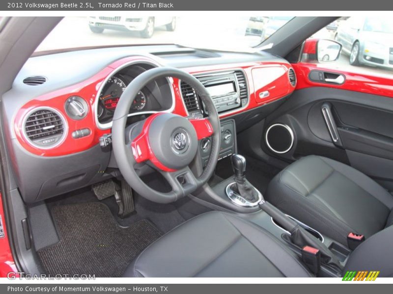 Tornado Red / Titan Black 2012 Volkswagen Beetle 2.5L