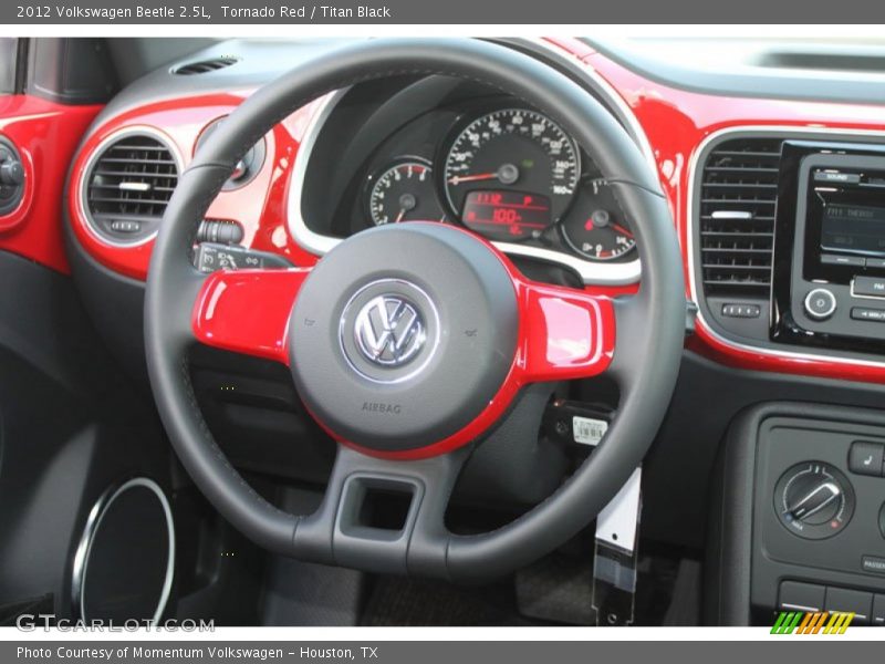 Tornado Red / Titan Black 2012 Volkswagen Beetle 2.5L
