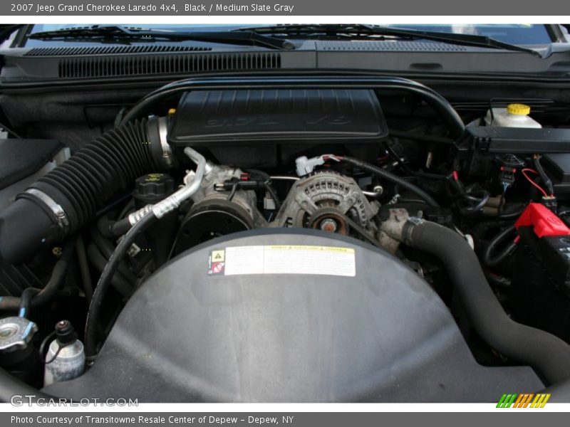 Black / Medium Slate Gray 2007 Jeep Grand Cherokee Laredo 4x4