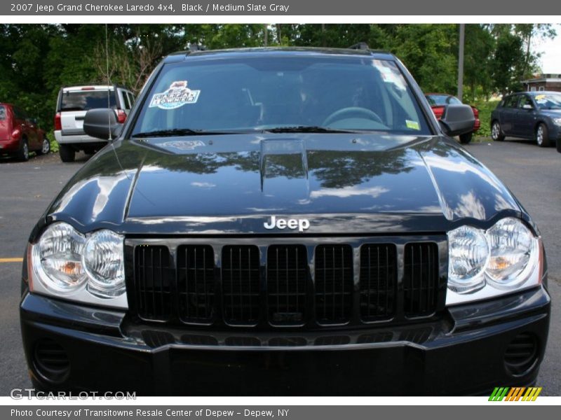 Black / Medium Slate Gray 2007 Jeep Grand Cherokee Laredo 4x4