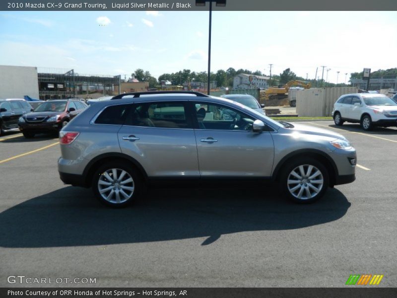 Liquid Silver Metallic / Black 2010 Mazda CX-9 Grand Touring