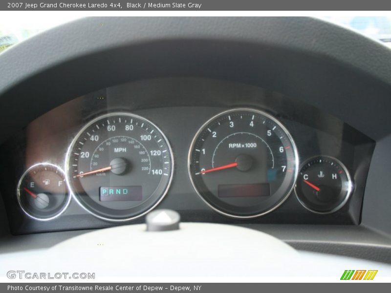 Black / Medium Slate Gray 2007 Jeep Grand Cherokee Laredo 4x4
