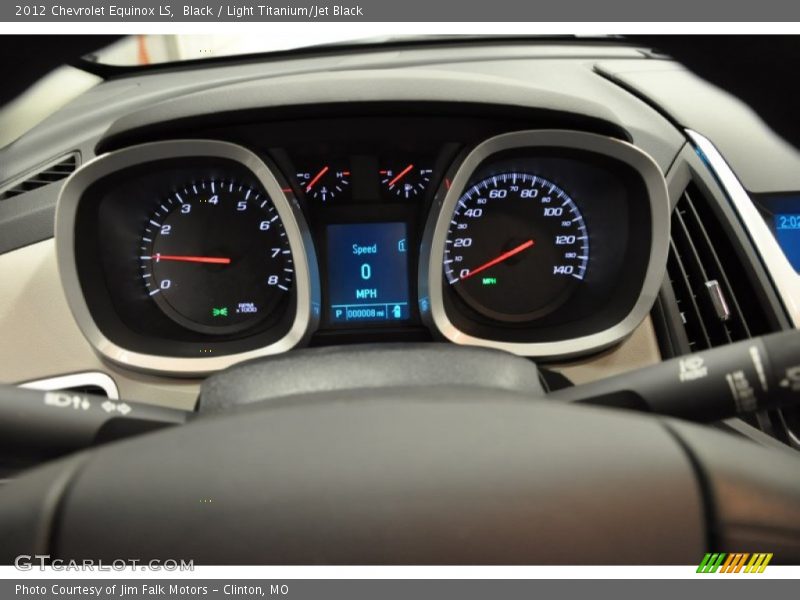 Black / Light Titanium/Jet Black 2012 Chevrolet Equinox LS