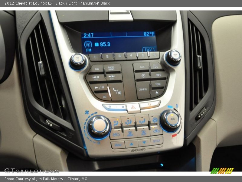 Black / Light Titanium/Jet Black 2012 Chevrolet Equinox LS