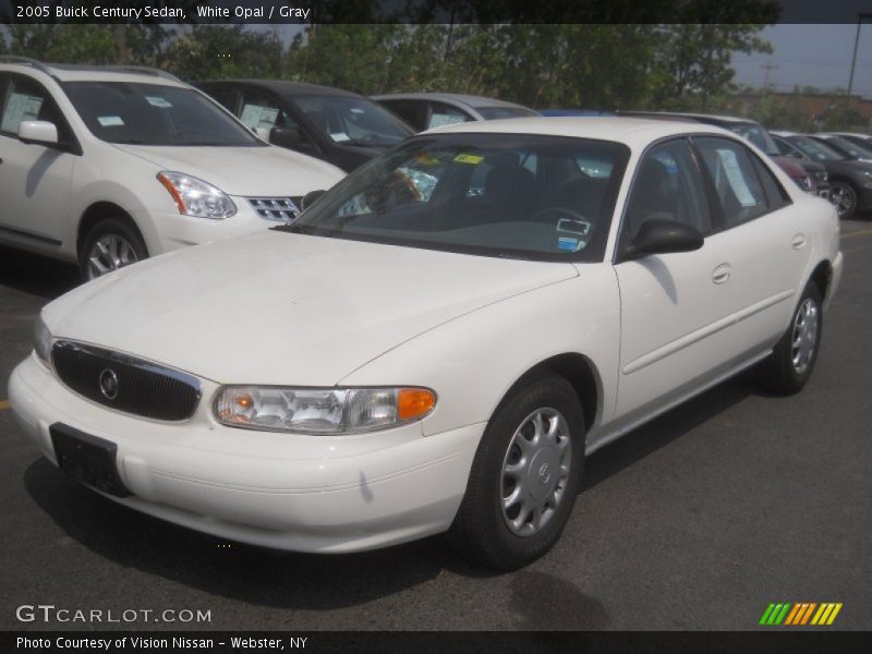 White Opal / Gray 2005 Buick Century Sedan