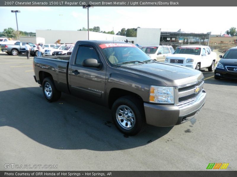Desert Brown Metallic / Light Cashmere/Ebony Black 2007 Chevrolet Silverado 1500 LT Regular Cab