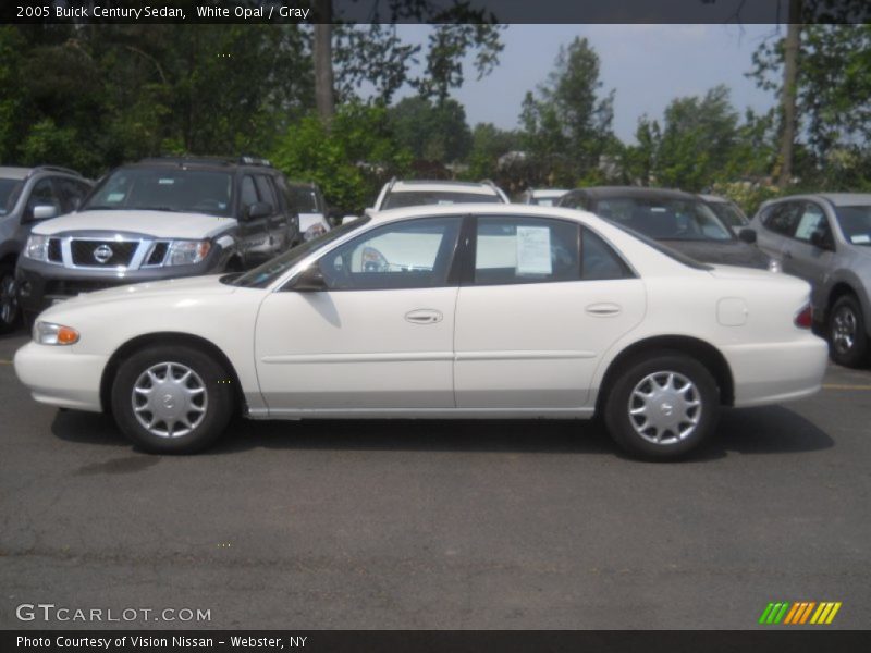 White Opal / Gray 2005 Buick Century Sedan