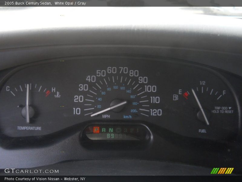 White Opal / Gray 2005 Buick Century Sedan