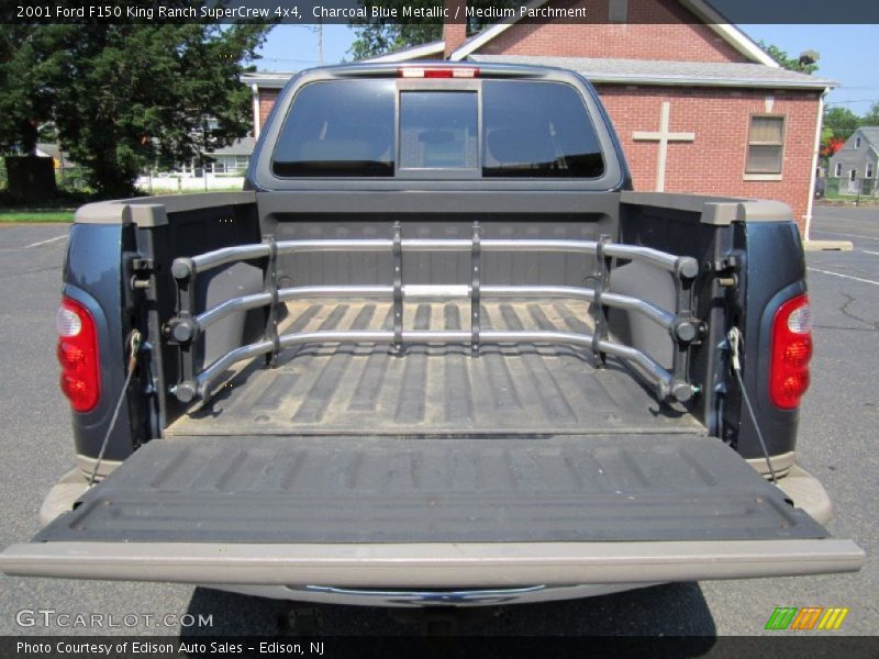 Charcoal Blue Metallic / Medium Parchment 2001 Ford F150 King Ranch SuperCrew 4x4