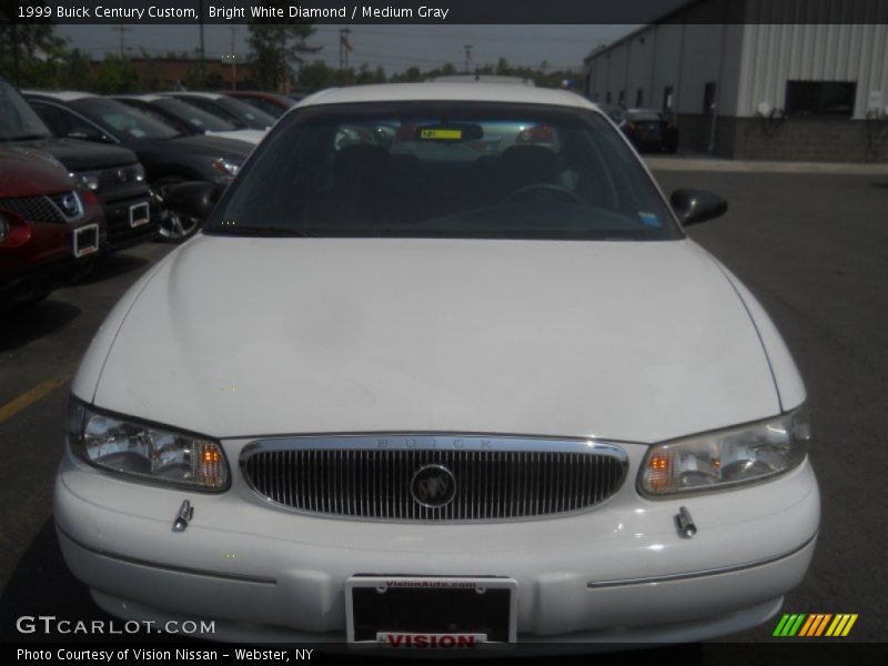 Bright White Diamond / Medium Gray 1999 Buick Century Custom