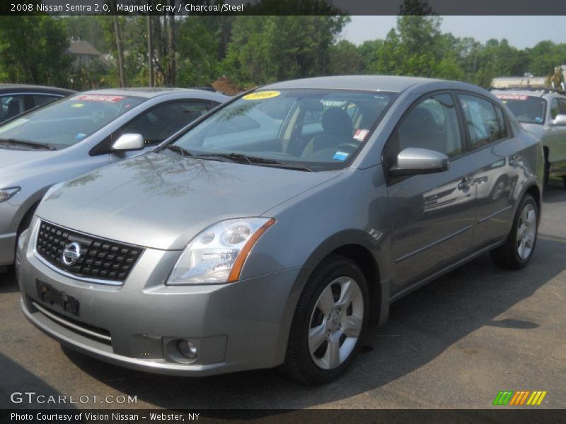 Magnetic Gray / Charcoal/Steel 2008 Nissan Sentra 2.0