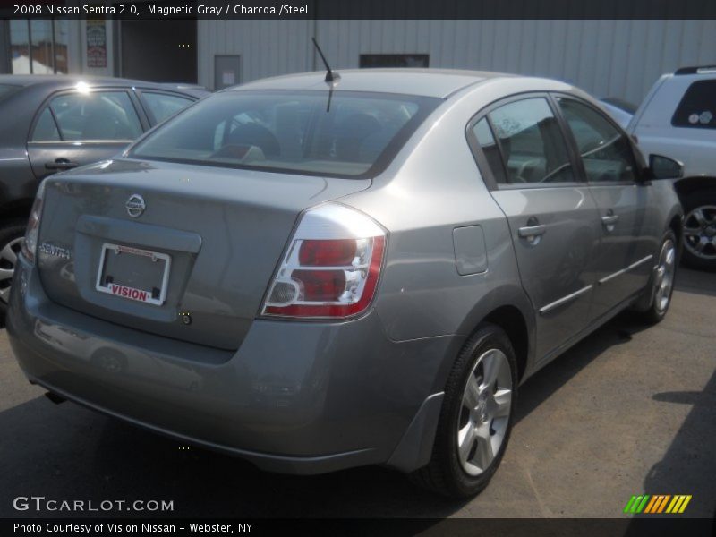 Magnetic Gray / Charcoal/Steel 2008 Nissan Sentra 2.0