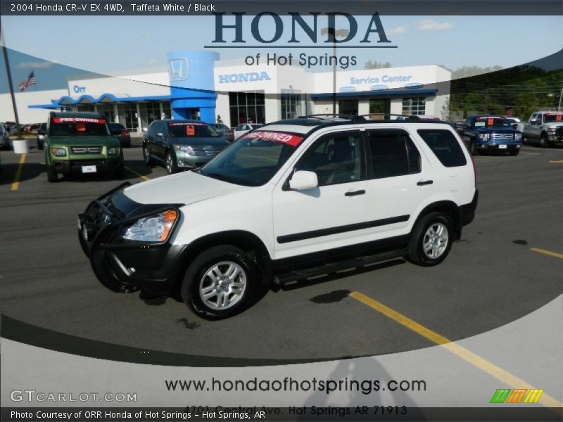 Taffeta White / Black 2004 Honda CR-V EX 4WD