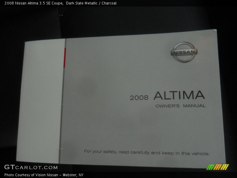 Dark Slate Metallic / Charcoal 2008 Nissan Altima 3.5 SE Coupe