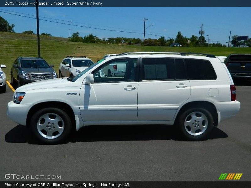 Super White / Ivory 2005 Toyota Highlander Limited
