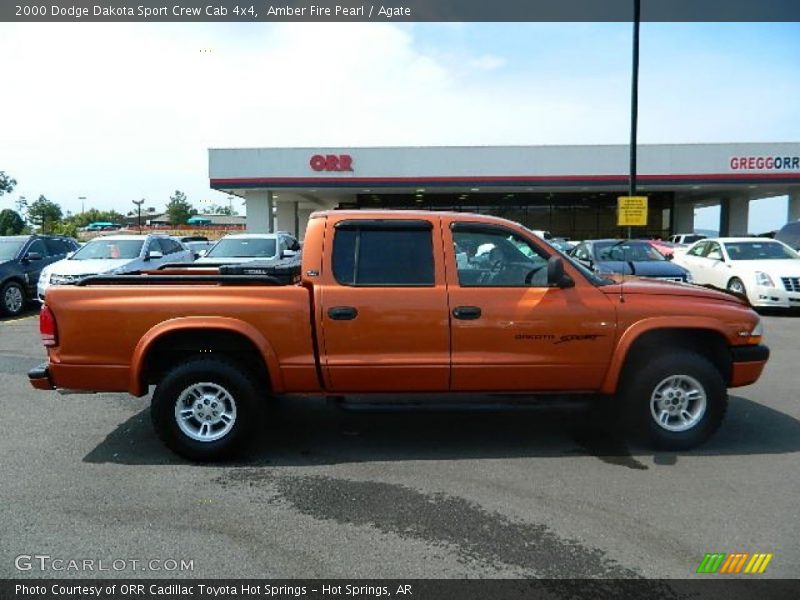 Amber Fire Pearl / Agate 2000 Dodge Dakota Sport Crew Cab 4x4